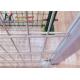 White Metal Wire Mesh Fence 100mm 50mm 868 Twin Wire Mesh Fencing