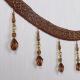 Handmade fashionable chain beads lace tassels fringes for curtain/sofa/pillow decoration