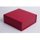 Scarlet Magnetic Lid Gift Leather Gift Box Stamping UV Coating Gold Foil