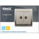 2 Gang TV Socket Mounting Coaxial Outlet Wall Plate wall switch