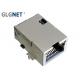 Latch Up LAN RJ 45 Connector LCP Housing Offset Mounting For 10/100 Ethernet