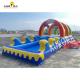 PVC Inflatable Water Slide Double Lane Slip And Slide For Church Events