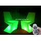 Diamond Shaped Lounge LED Light Furniture , Led Chairs And Tables For Bar