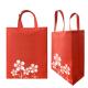 Red Non Woven Carry Bags 80g Non Woven Shopper Bags Customized
