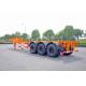 Steel Tank Container Trailer Chassis / 40 ft Gooseneck Trailer 3 Axles