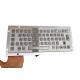 Arab Industrial Usb Keyboard , 64 Stainless Steel Keys Flat Mechanical Keyboard