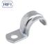 Silver EMT Conduit Fittings 3/4 EMT One Hole Strap Galvanised