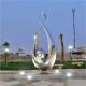 Outdoor Garden Large Abstract Metal Mirror Polished Statue Stainless Steel Sculpture