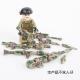 Mini figures combat and weapons accessories military shotgun sniper building blocks