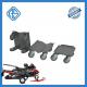 Grey Motorcycle Dolly For Garage Bend Lift Firm 3PCS Snowmobile Ski Dollies