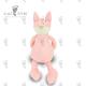 31 X 20cm Cartoon Soft Toys Eco Friendly Infant Pink Fox Stuffed Animal