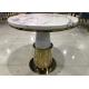 Low Key Luxury 80cm 74cm Wrought Iron Marble Coffee Table