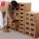 Shoes Packaging Box Waterproof Cardboard Heavy Duty Stackable Stable Storage