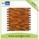 Mosaic wood wall tiles for indoor decoration