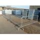 Hot Dip Galvanized Temporary Pedestrian Barriers 1050mm Length