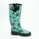 SEDEX Anti Slip Womens Mid Calf Rain Boots Lightweight With Dog Printed
