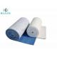 White Blue Synthetic Spray Booth Air Filters Material Roll For Pre Filter