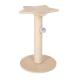 Wooden Star-Shaped Cat Scratching Post with Platform Top Sisal Rope and Hanging Ball