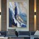 Handpainted Abstract Canvas Landscape Oil Painting Modern Style Wall Hanging Decor Art