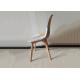 beech Wire Velvet And Wood Dining Chairs With Backrest Design