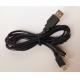 Black USB to MINI5P & PP 2in1 USB Data Charging Cable 1.2M