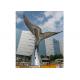 Large Contemporary Stainless Steel Whale Tail Sculpture for Urban Landscape