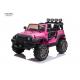EN62115 Kids Ride On Toy Car Pink Power Wheels Jeep 2 Seater With Music Player