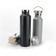 2023 Hot Double wall thermal thermos bottle 500ml stainless steel vacuum flask with BAMBOO lid