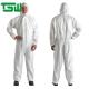 Breathable SPP Non Woven Disposable Coverall With Zip Velcro