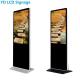Ultra Thin LCD Digital Signage Display , 49 Multi Touch Kiosk With Lock
