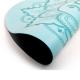 Round Type Non Slip Custom Printed Fitness Gym Sports 4 mm Natural Rubber PU Yoga Mat