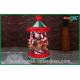 Funny Christmas Carousel Inflatable Holiday Decorations Air Blown Inflatables