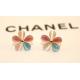 Opal five wild small fresh flower diamond opal earrings