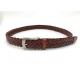 Unisex Handmade 3.3cm First Layer Leather Braided Belt