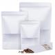 Stand up clear eco white kraft paper bags supplier with clear window