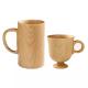 Wooden Cup with Handle Japanese Style Wooden Mug Wooden Drinking Beer Coffee