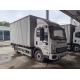 White Electric Used Cargo Truck Automatic Reconditioned Truck With 2 Doors
