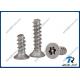 Stainless Flat Head Star Pin-in Security Thread-forming Screws for Plastic