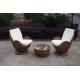 Contemporary Comfortable Sofa Chair , Rattan Wicker Furniture Set