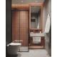 Customized Modern Brown-Red Bathroom Cabinet