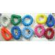 Top quality China export to Europe USA plastic strong colorful wrist coil chain key holder