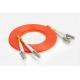 Duplex LC Fiber Optic Patch Cord Multimode Mode Orange Color OM1 OM2