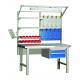 Multifunction Steel Anti Static Workbench Esd Work Table With Back / Cabinet