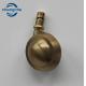 Zinc Alloy Gold Threaded Stem Furniture Casters For Trolley 50mm Friction Stem