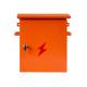 Orange Steel Electrical Enclosure Outdoor Cctv Power Supply Cable Distribution Box Waterproof