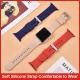 Fashion Red Color Soft Silicone Watch Band For Apple Watch 38/40mm 42/44mm