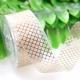 25mm Plain Double Side Ribbon , White Organza Ribbon For Beauty Packaging