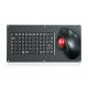 Compact Format Military Keyboard With 69 Keys And Ergonomic Trackball Mouse