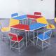 Durable Amusement Colorful Student Desk And Chair Set / Kids School Table