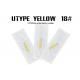 #18 Yellow Microblading Blade Length 23mm Width 4mm Elastic Sterilization Certified